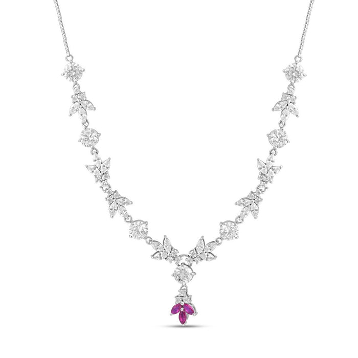 Starlight Serenade Rhodium Plated 925 Sterling Silver Jewellery Set