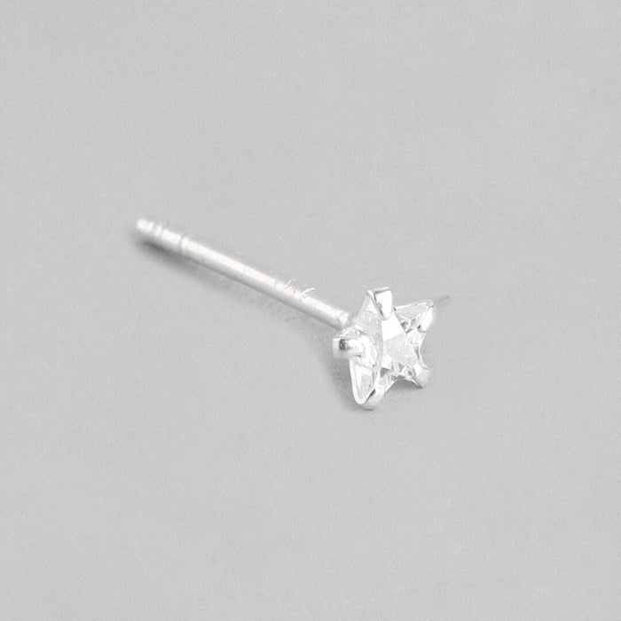 Starry Heartbeat Rhodium-Plated CZ 925 Sterling Silver Combo Earrings