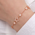 Stellar Spark Rose Gold Plated 925 Sterling Silver Bracelet