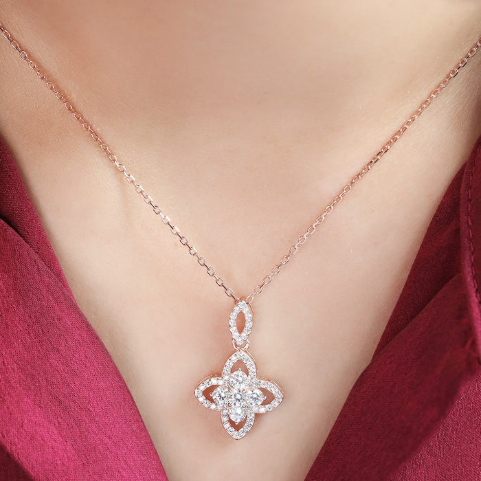 Stellar Starlight 925 Sterling Silver Rose gold Plated Necklace