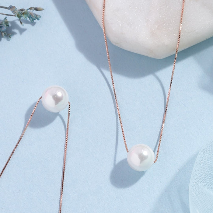 Stunning Pearl 925 Silver Necklace Combo