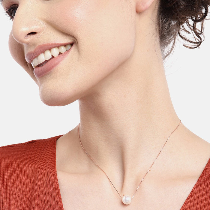 Stunning Pearl 925 Silver Necklace Combo