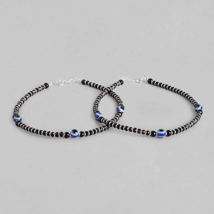 Stylish Evil Eye 925 Sterling Silver Anklet