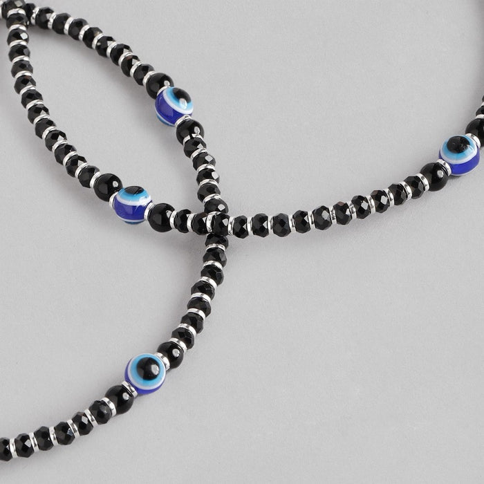 Stylish Evil Eye 925 Sterling Silver Anklet