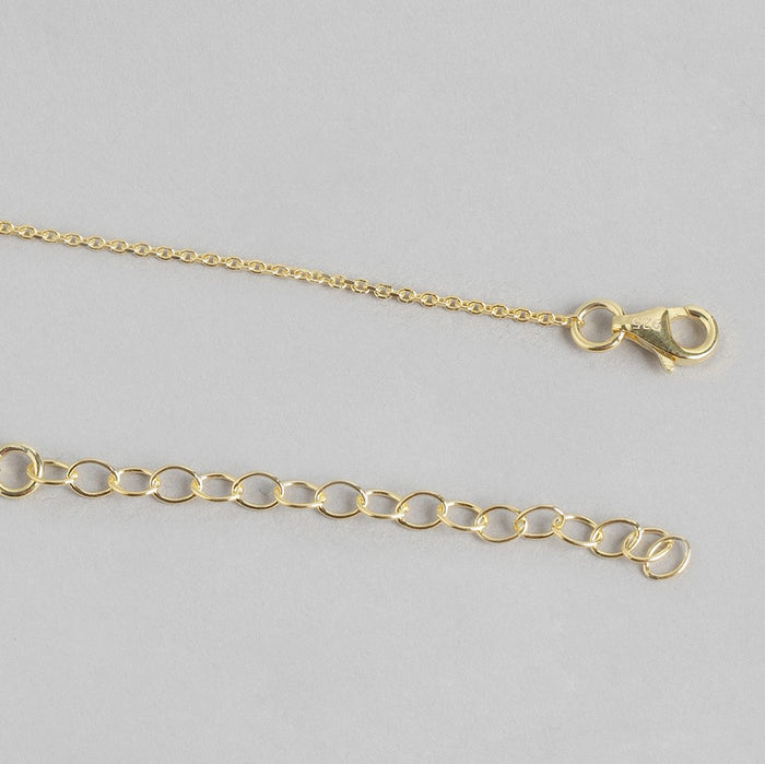 Stylish Golden Plated 925 Sterling Silver Chain