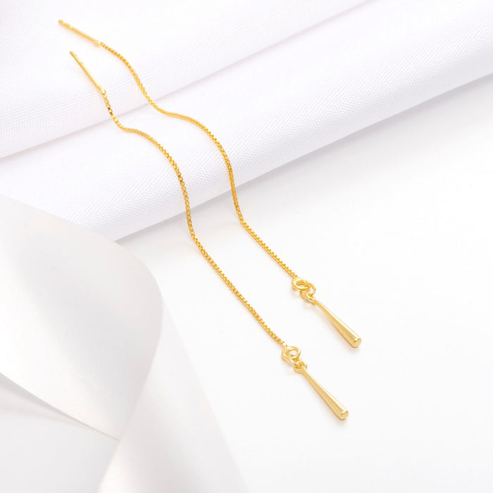 Sui Dhaga Gold Plated 925 Sterling Silver Earrings