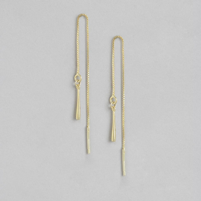 Sui Dhaga Gold Plated 925 Sterling Silver Earrings