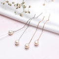 Sui Dhaga with Pearl Duo 925 Sterling Silver Earring