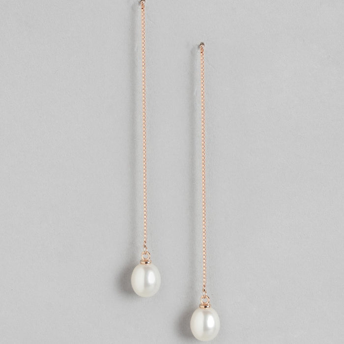 Sui Dhaga with Pearl Duo 925 Sterling Silver Earring