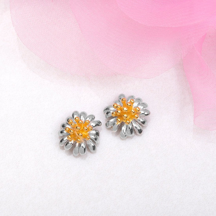 Sunflower 925 Sterling Silver Stud Earrings