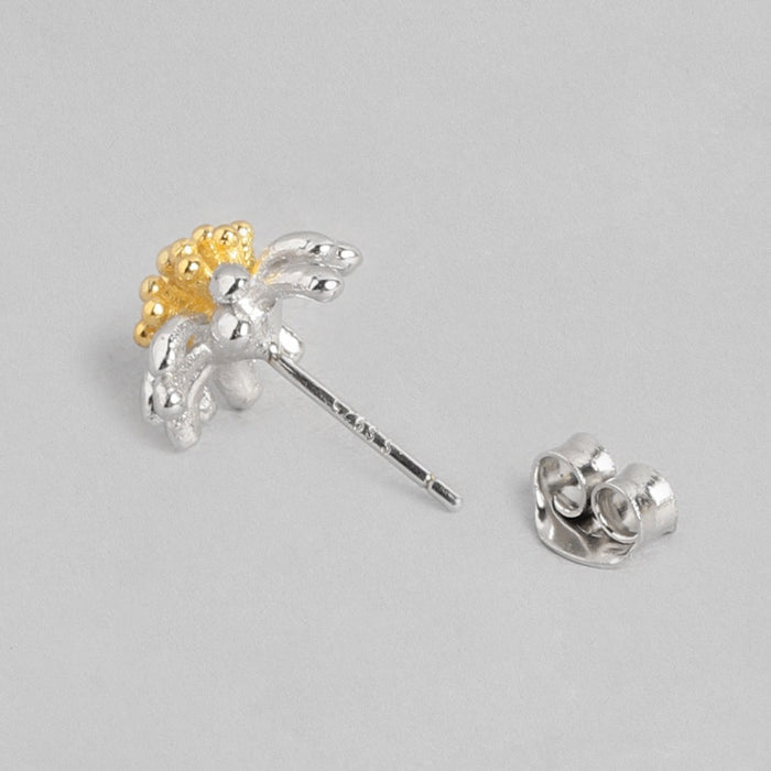 Sunflower 925 Sterling Silver Stud Earrings