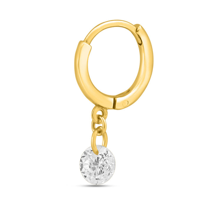 Sunlit Tear Gold Plated 925 Sterling Silver Earrings