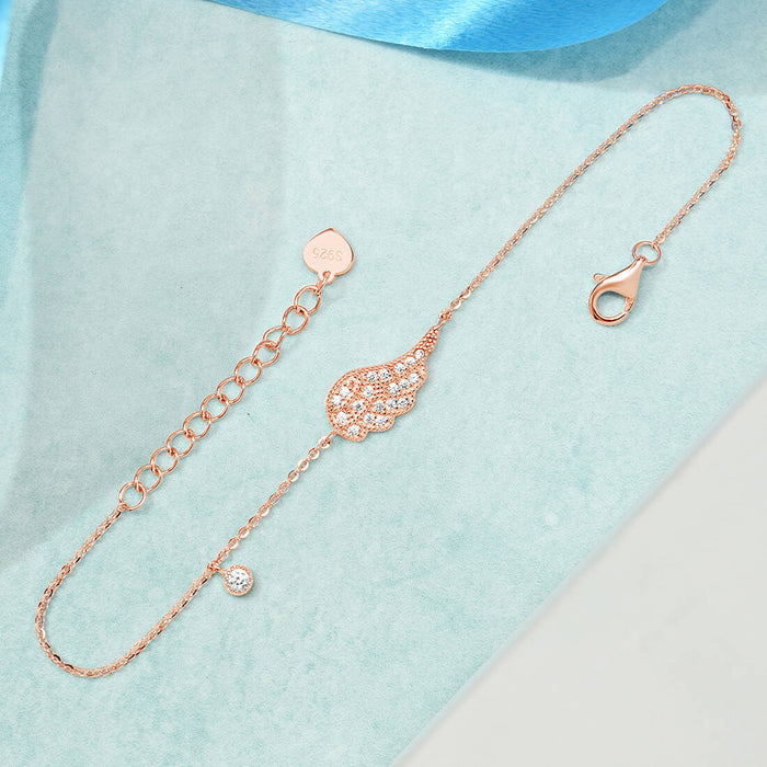 Sweet Angel 925 Silver Bracelet in Rose Gold