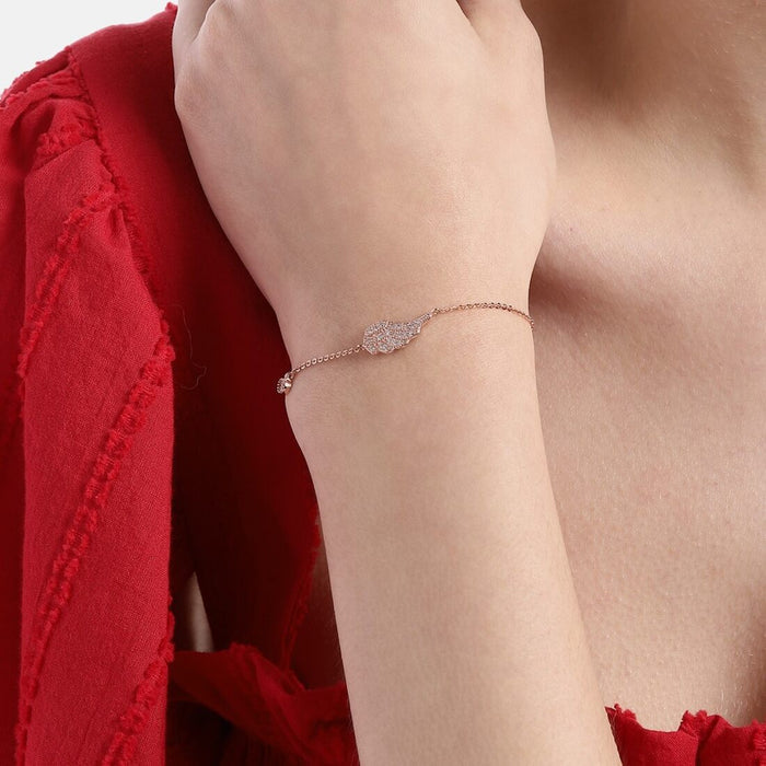Sweet Angel 925 Silver Bracelet in Rose Gold