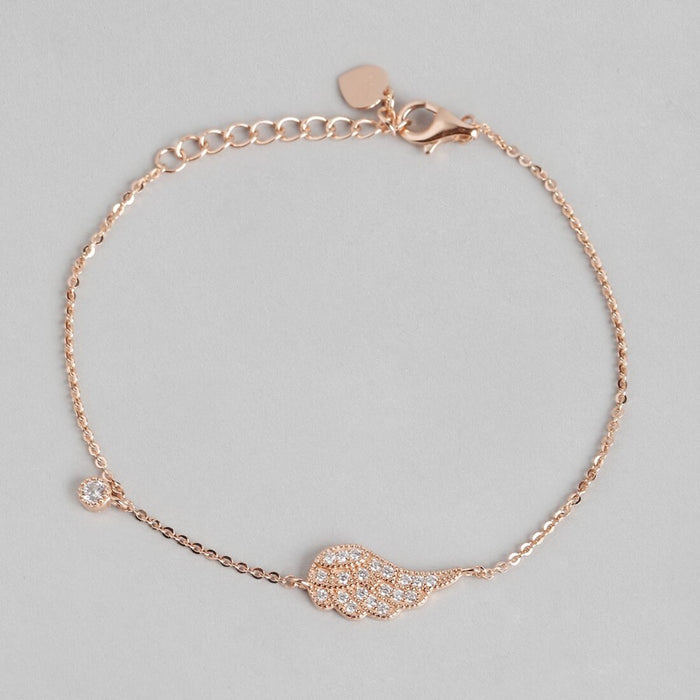 Sweet Angel 925 Silver Bracelet in Rose Gold