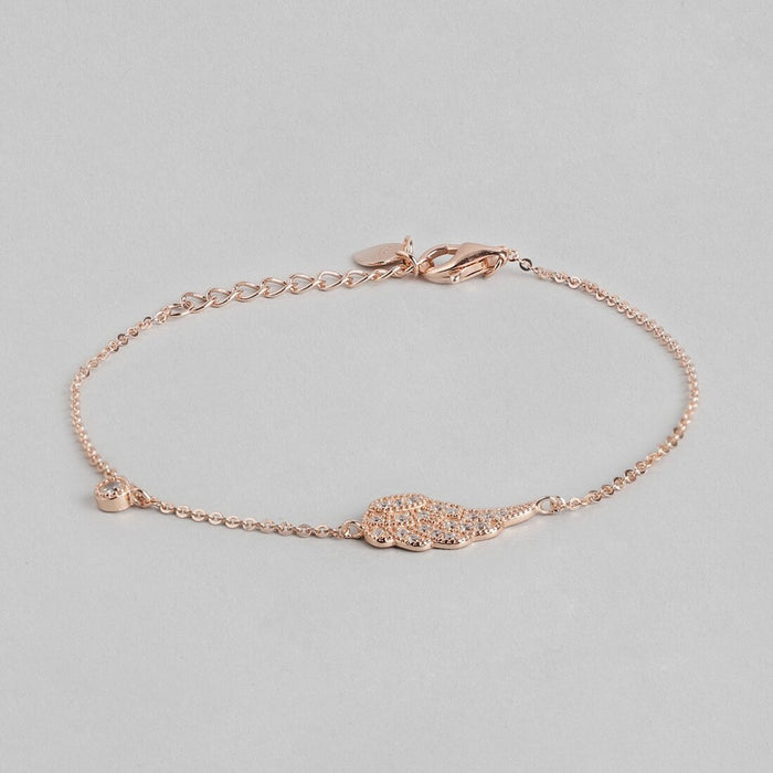Sweet Angel 925 Silver Bracelet in Rose Gold