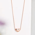 Sweet Heart Rose-Gold Plated 925 Sterling Silver Necklace
