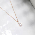Tear Drop Serenade Rosegold-Plated 925 Sterling Silver Necklace