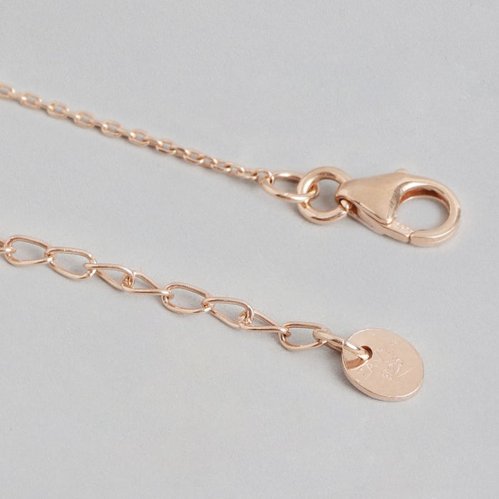 Tear Drop Serenade Rosegold-Plated 925 Sterling Silver Necklace