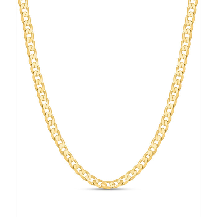 Gold-plated 925 Sterling Silver men's chain necklace. Textured jewellery gift for him – Zavya
