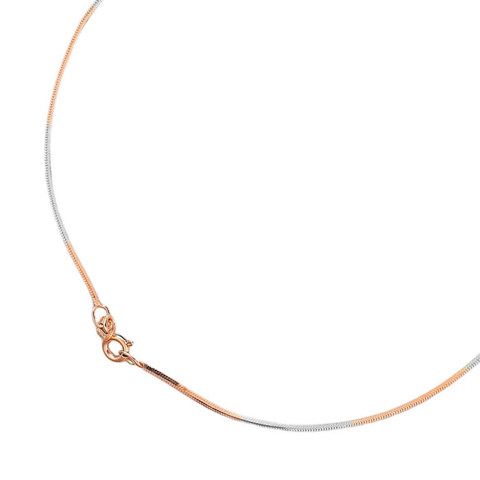 The Elegant Triple Tone Plated 925 Sterling Silver Anklet