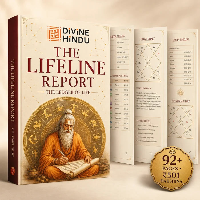 The Lifeline Report — 92+ page personalised Vedic Kundli