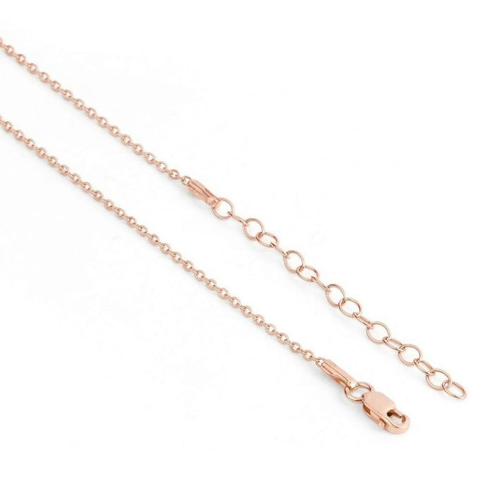 The Love Knot Rose Gold Plated 925 Silver Pendant with Link Chain