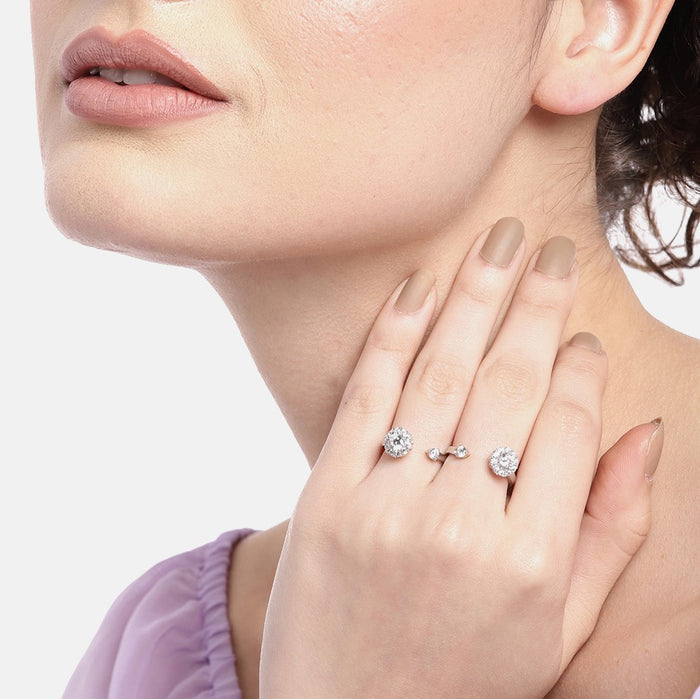 The Rotating 925 Silver Ring Combo (Adjustable)