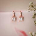 The Soul Window Silver
 Rose Gold Plated Earrings