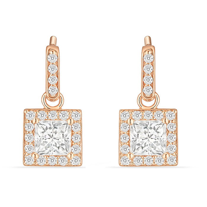 The Soul Window Silver
 Rose Gold Plated Earrings