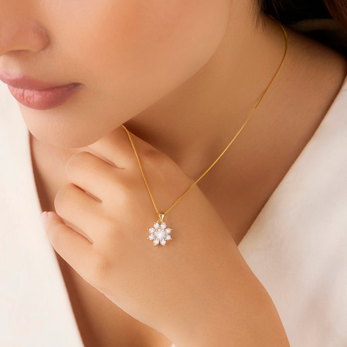 The Sun Kissed Marigold Gold Plated 925 Silver Necklace