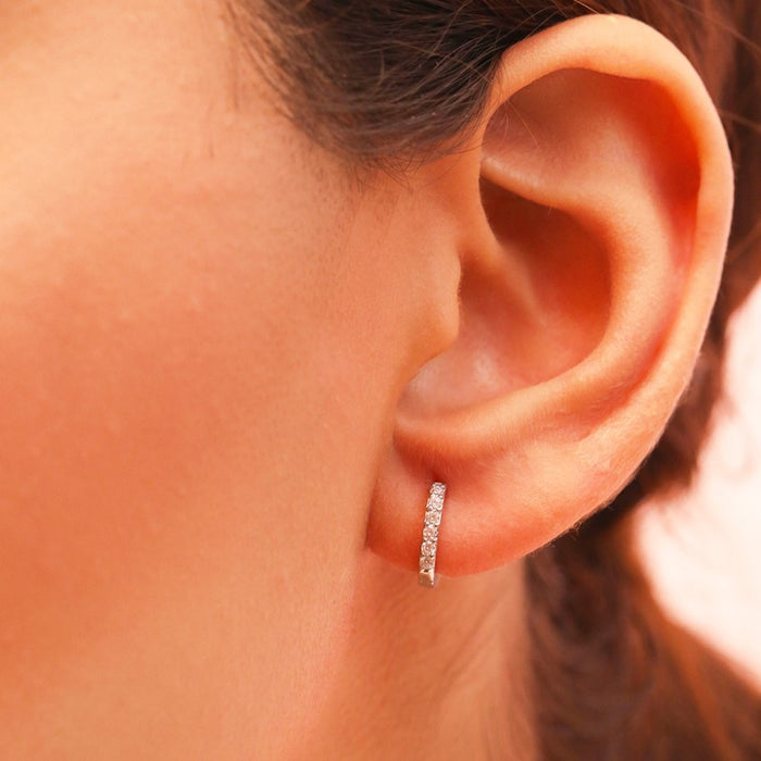 925 Sterling Silver The Whimsical Hoop 925 Silver Earrings for Women – Zavya