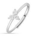 Three Wishes Silver Rhodium Plated Ring (Adjustable)
