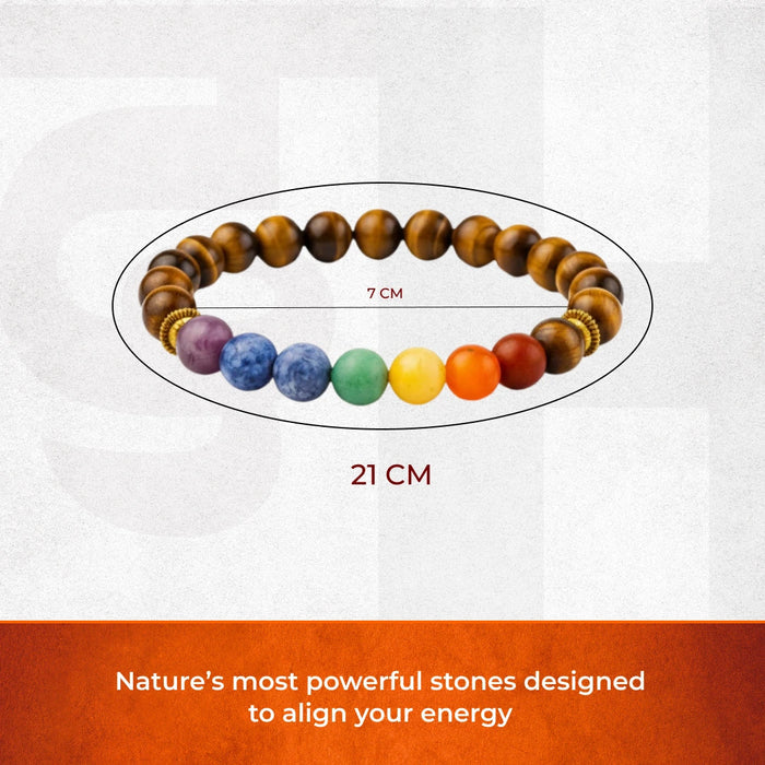 Tiger Eye Chakra Bracelet - view 2