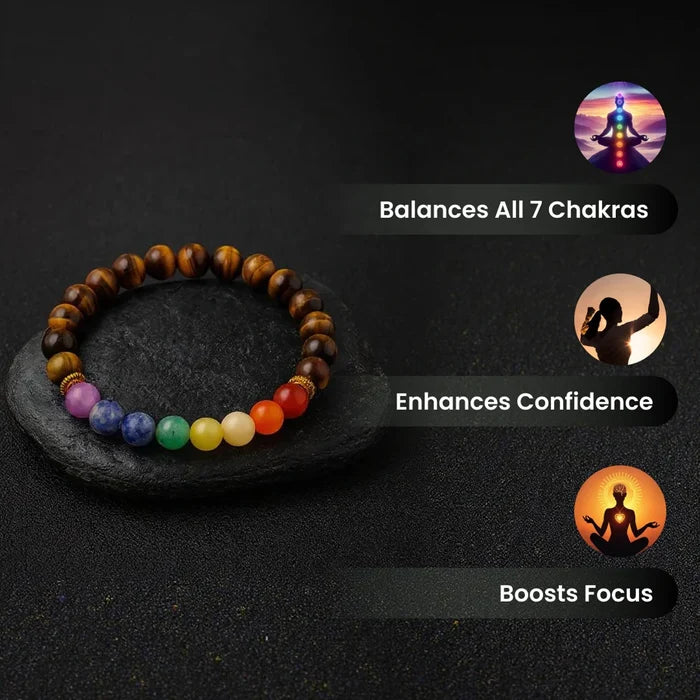 Tiger Eye Chakra Bracelet - view 3