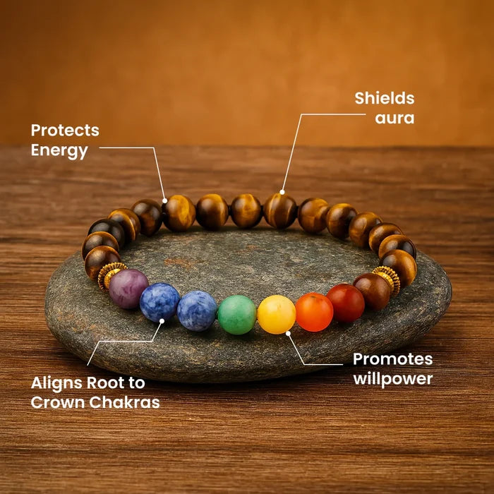 Tiger Eye Chakra Bracelet - view 4