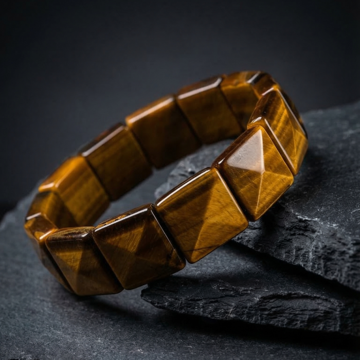 Tiger Eye Square Bracelet - view 2