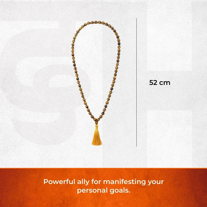 Tiger Eye Stone Mala 108 Beads - view 3