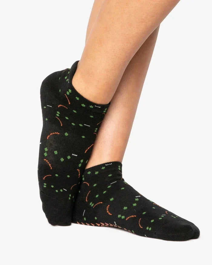 Tiktok Full Foot Grip Sock Black