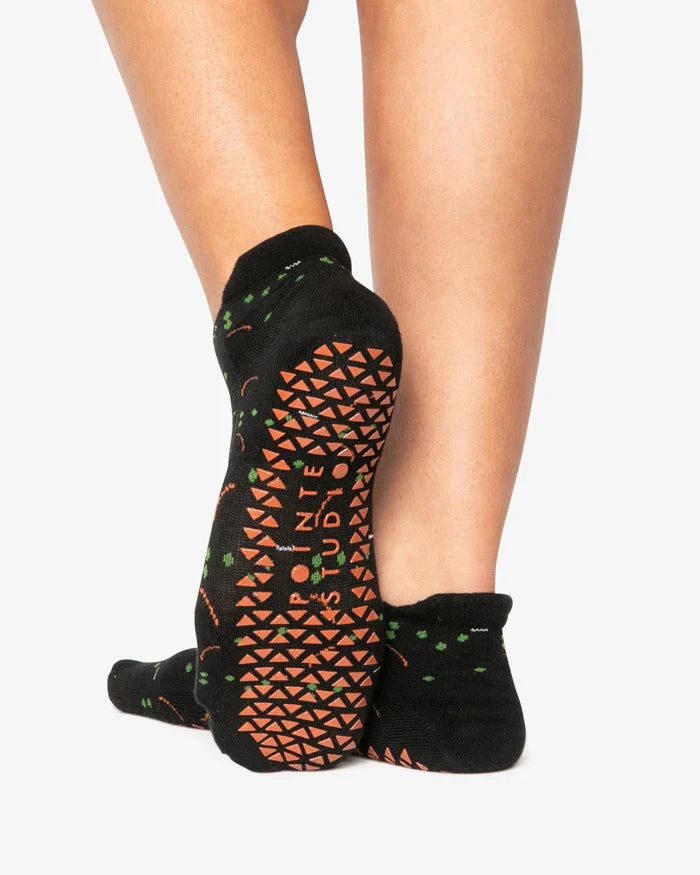 Tiktok Full Foot Grip Sock Black