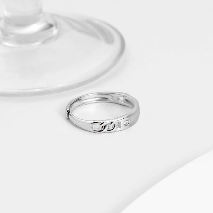 Timeless 925 Sterling Silver Ring for Him (Adjustable)