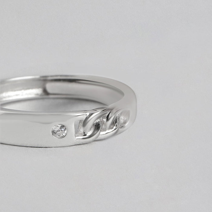 Timeless 925 Sterling Silver Ring for Him (Adjustable)