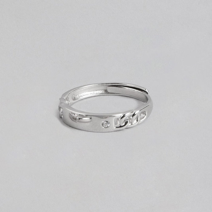 Timeless 925 Sterling Silver Ring for Him (Adjustable)