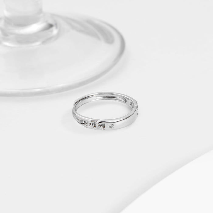 Timeless 925 Sterling Silver Womens Ring (Adjustable)