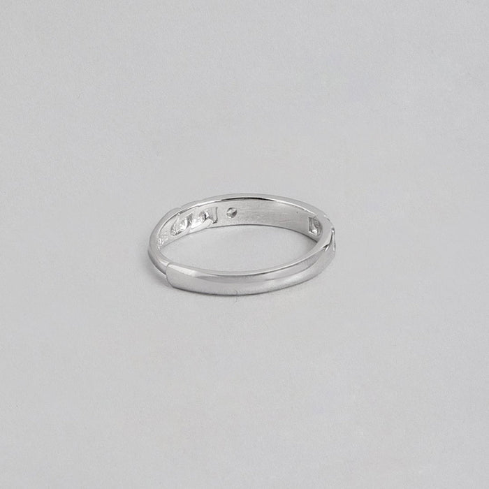 Timeless 925 Sterling Silver Womens Ring (Adjustable)