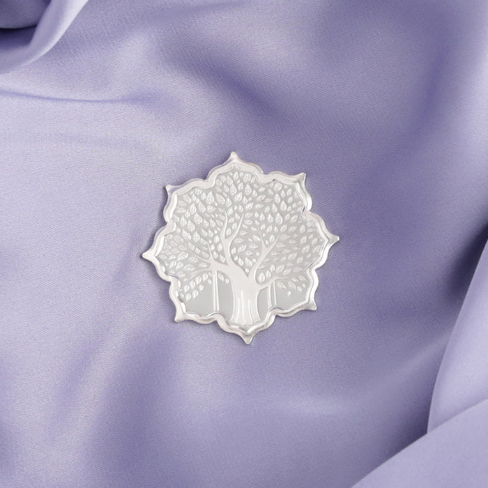 Timeless Banyan Tree Silver Brooch - 999 Fine Silver- 10 gm