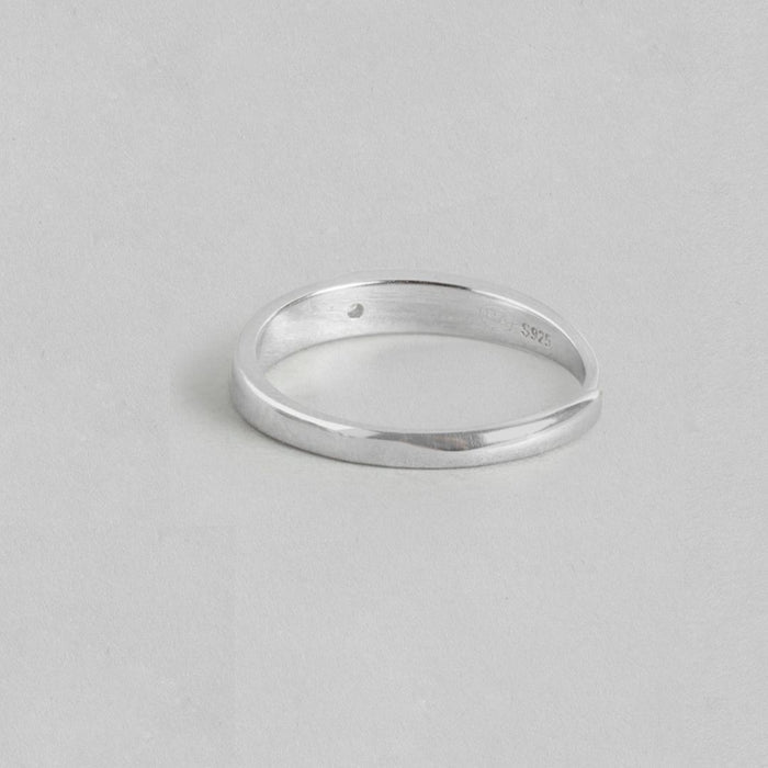 Timeless Beauty Rhodium Plated 925 Sterling Silver Rings for Him