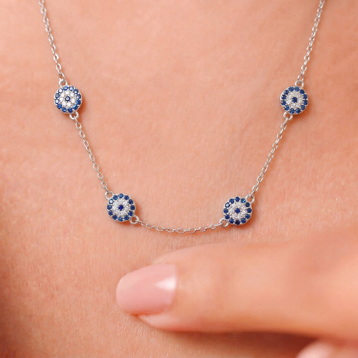 Timeless Elegance Rhodium Plated 925 Silver Necklace