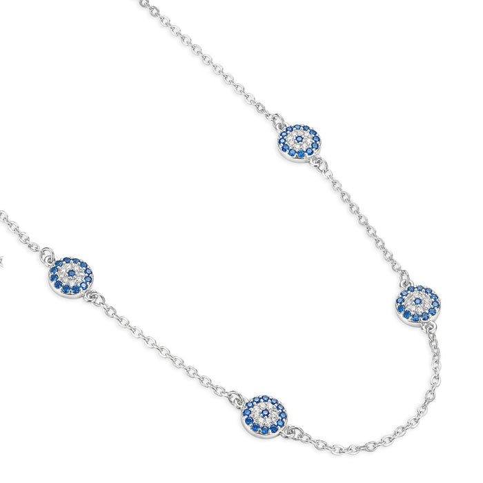 Timeless Elegance Rhodium Plated 925 Silver Necklace