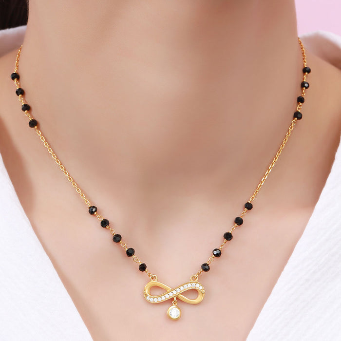 Timeless Infinity Gold Plated 925 Silver Mangalsutra